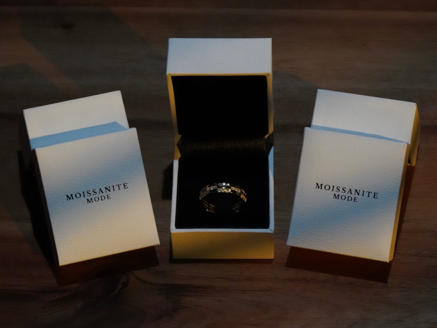 Moissanite Ring S925 18k Gold Plattierung