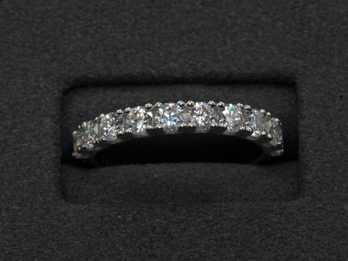Moissanit Ring 925 Sterling Silber 1 ct