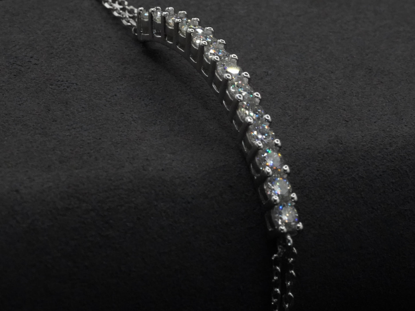 Funkelndes Moissanite-Armband für Damen und herren, 1,3 ct, ideal als Geschenk oder besonderes Highlight