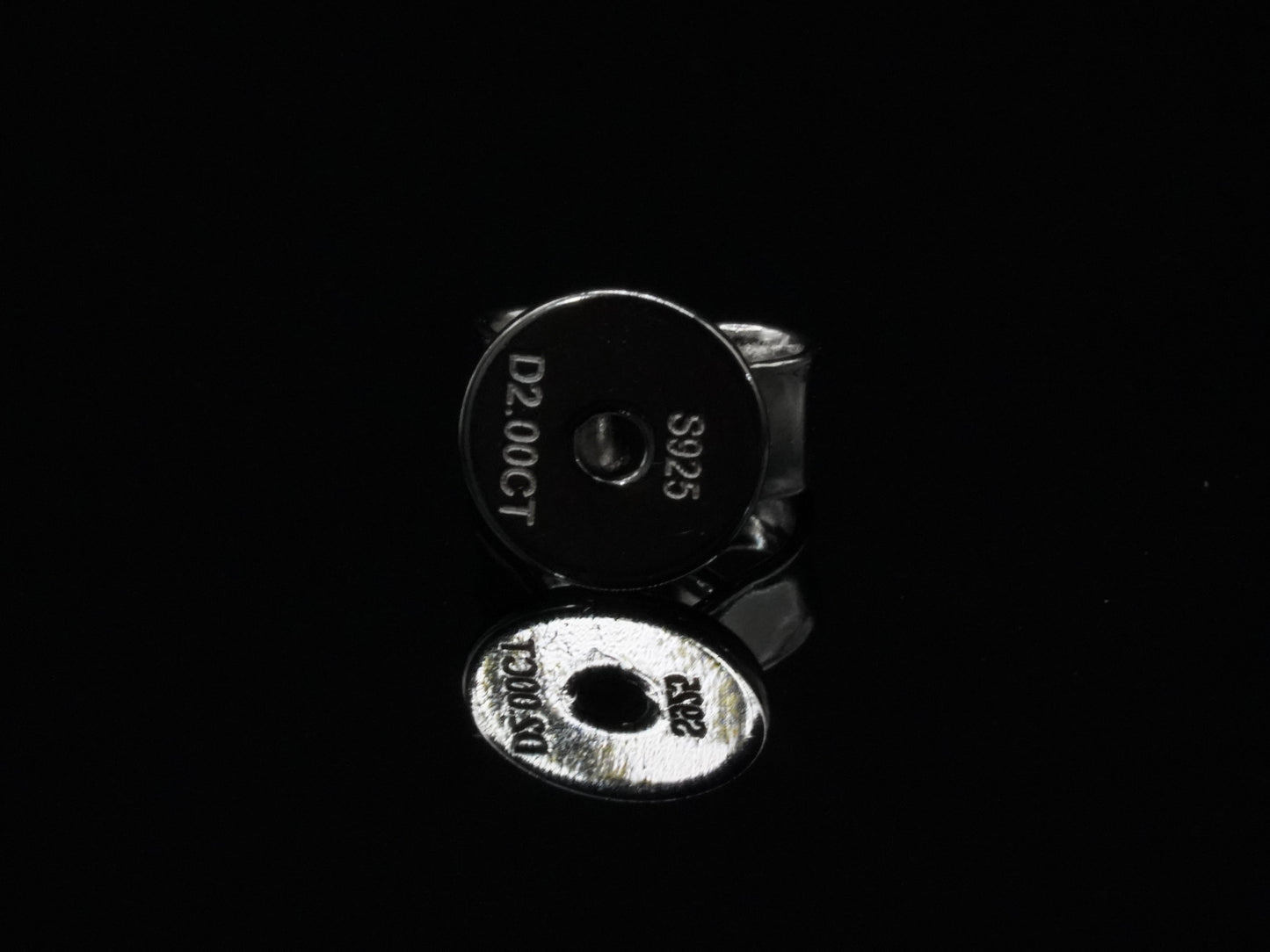 Stempel mit S925 Sterling Silber und D 2 CT Moissaniten Siegel