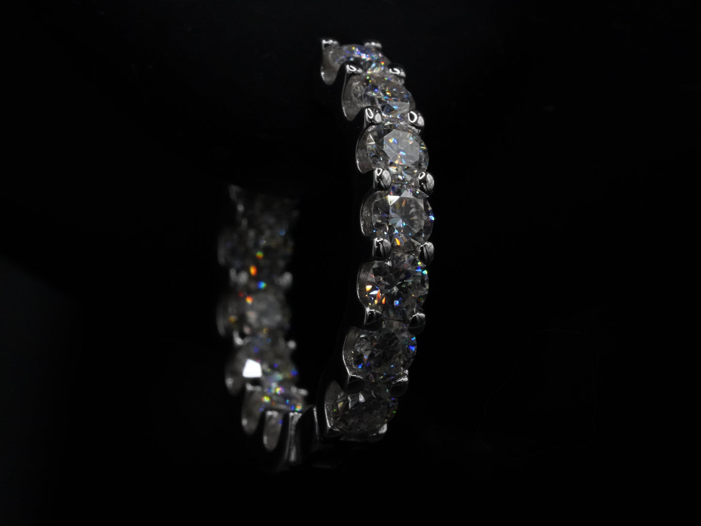 kleine sßse Glizende Moissanite Kreolen mit zu viel funkel für Damen und Herren