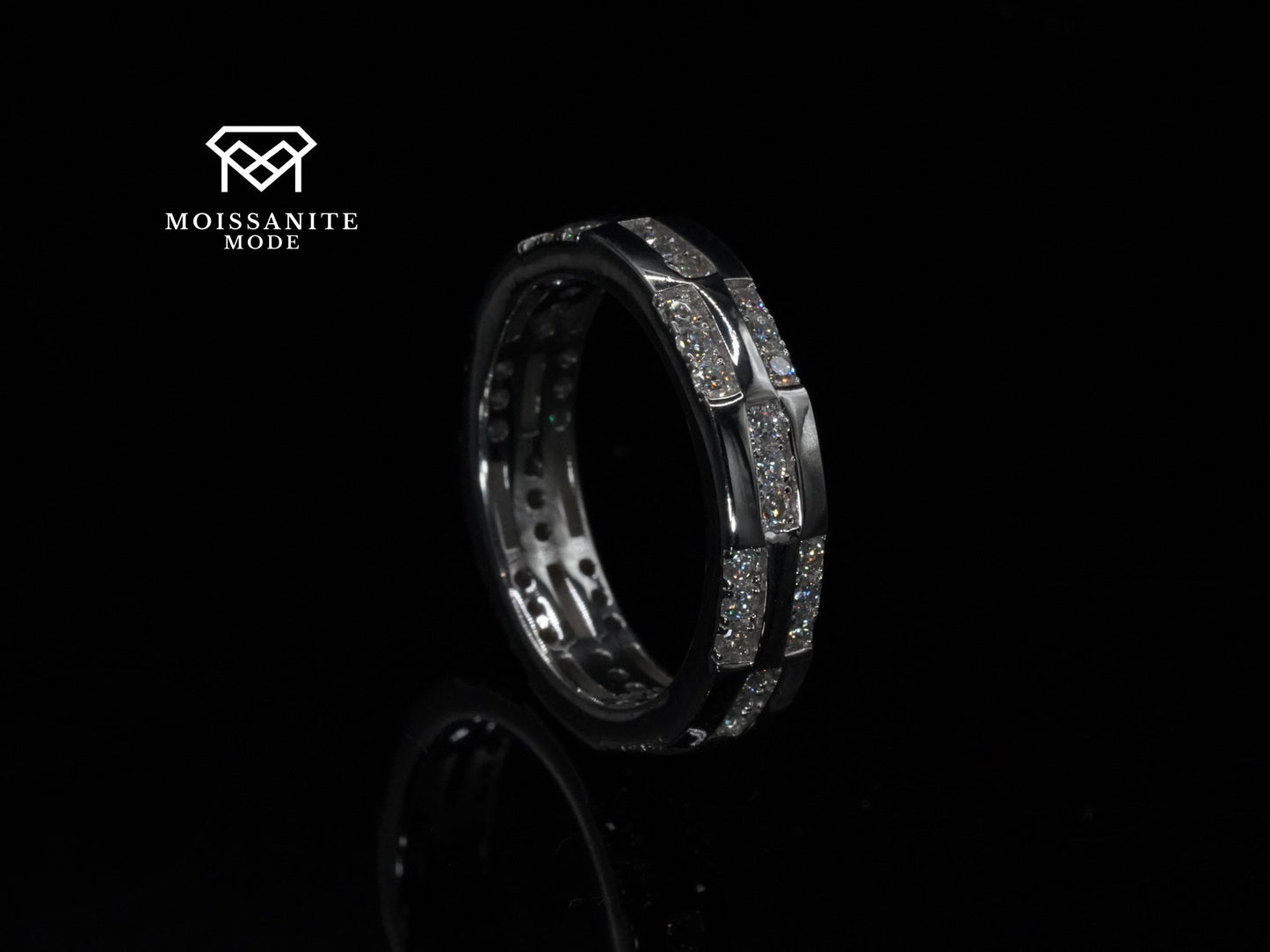 Moissanit Ring Silber Stehen, perfekt als Geschenk für alle Anlässe