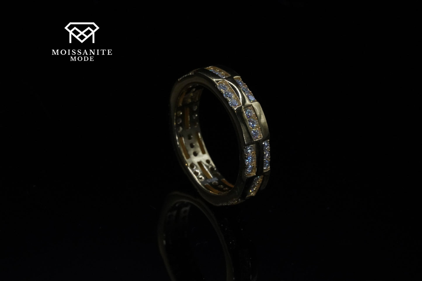 Moissanite Ring S925 18k Gold Plattierung