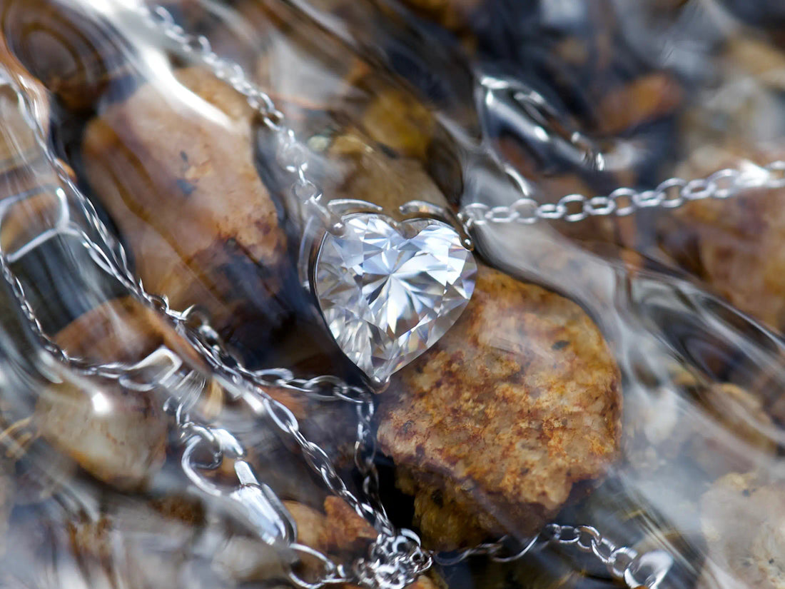 Echte Fotos für echten Moissanite Schmuck