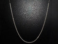 Moissanite Tennis-Kette 2mm, Verstellbar - 925 Silber & Weißgold