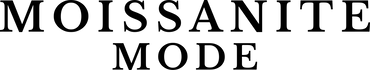 Moissanite Mode Schrift Logo in Schwarz 