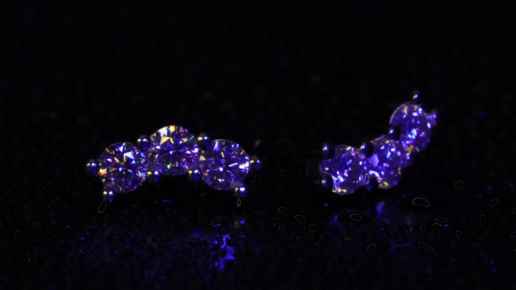 Funkelnde Moissanite Ohrringe die ethische alternative zum Diamant Schmuck