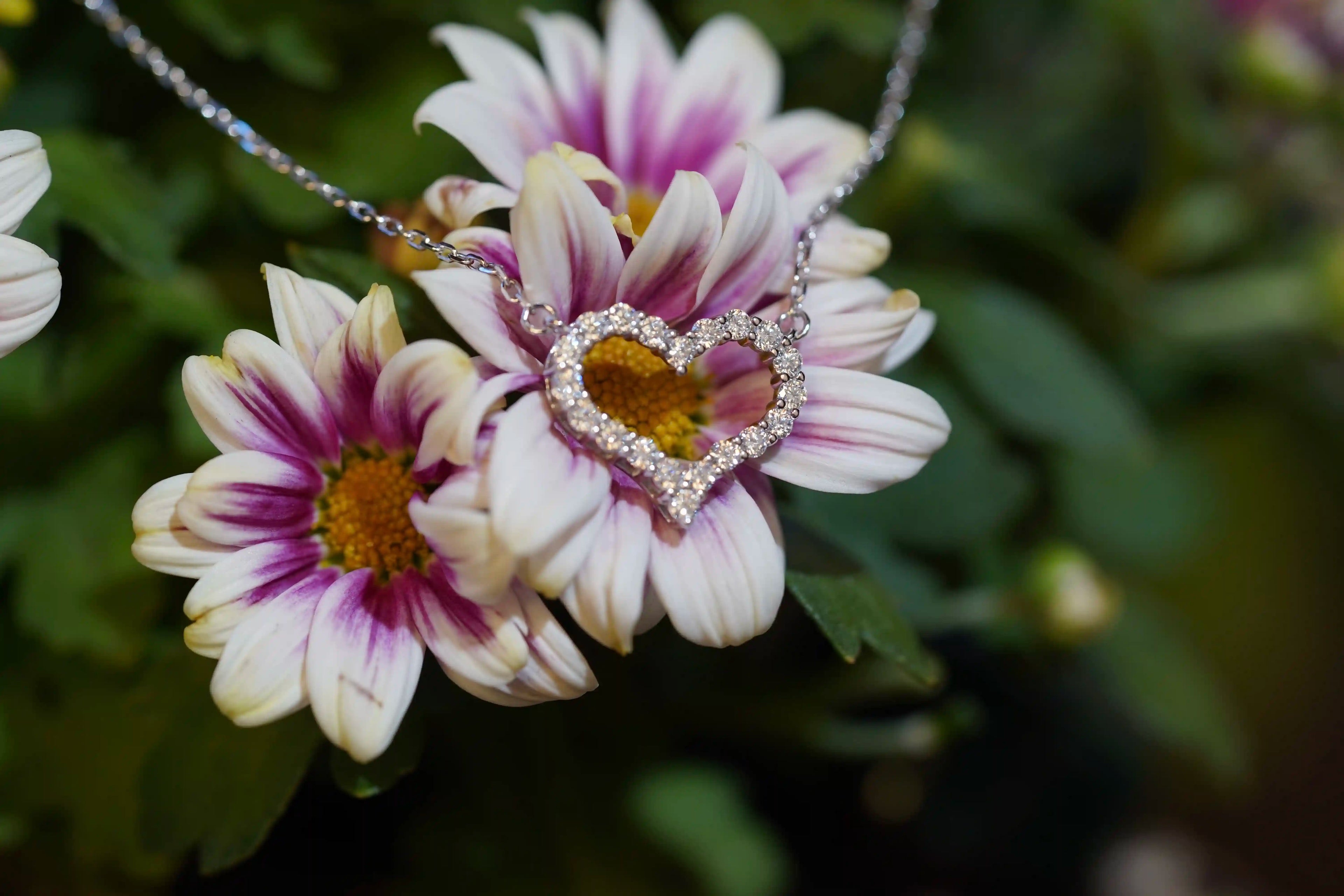 Romantische Moissanite Schmuck Geschenk Kette aus Silber in herz Form mit Moissanite Schmuck Steinen in 2mm