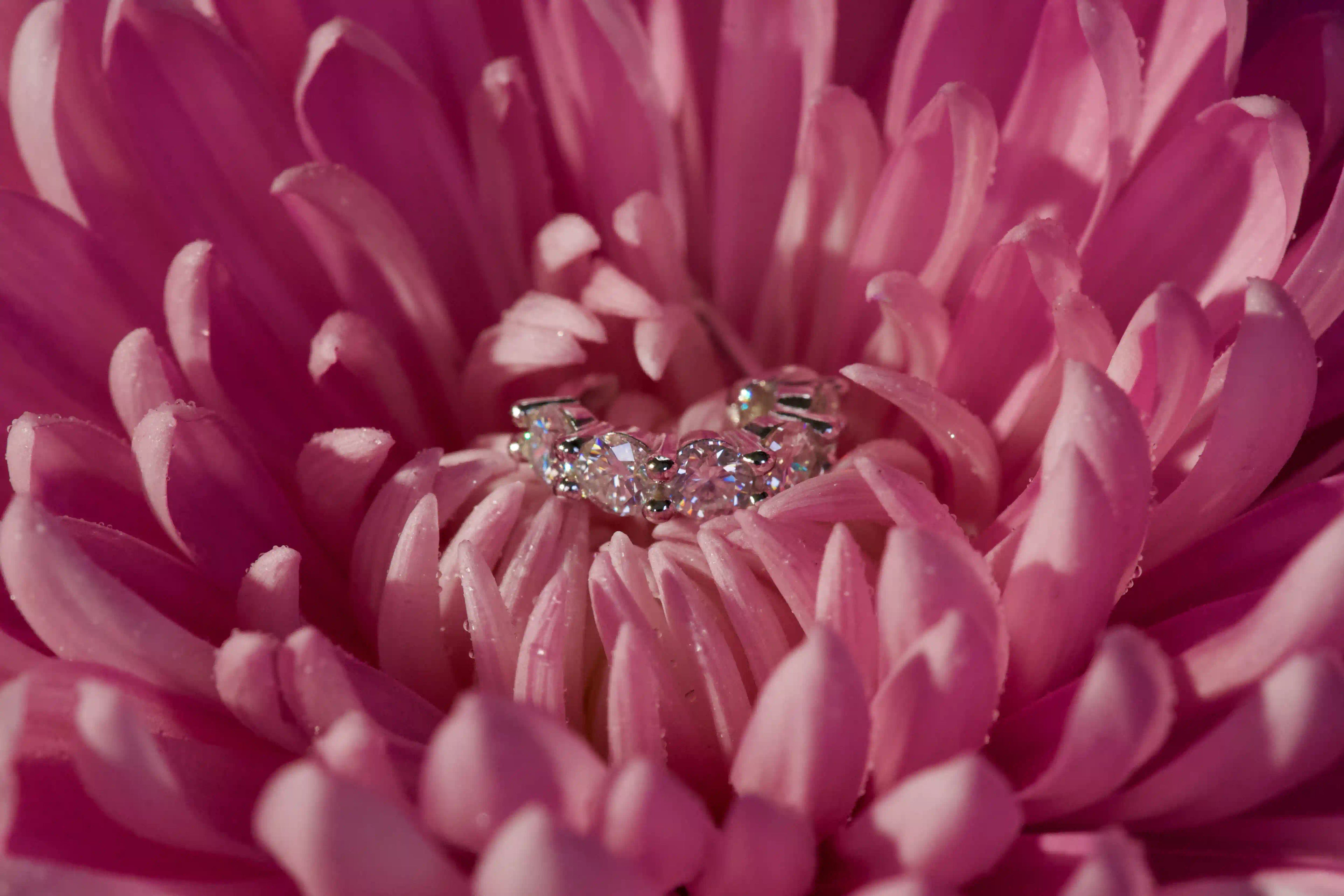 Enge Creolen Ohrstecker mit funkelnden Moissanite Steinen – elegantes Geschenk für Frauen – kleine Ohrringe die eng am Ohr sitzen – stärkeres Funkeln als Diamanten – echte Fotos
