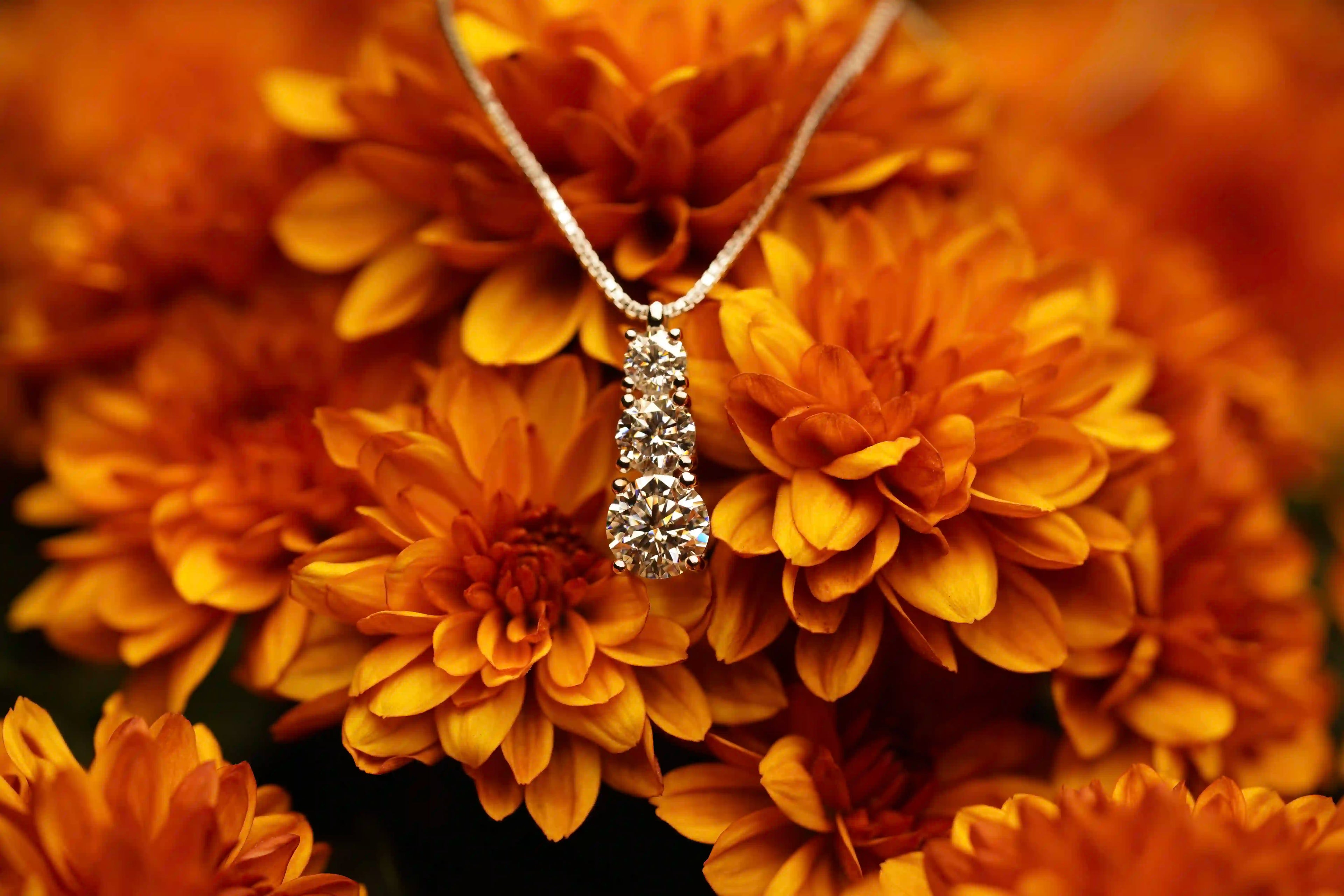 Moissanite Schmuck kette mit Moissanite Schmuck Steinen im Brillant Schliff für Damen
