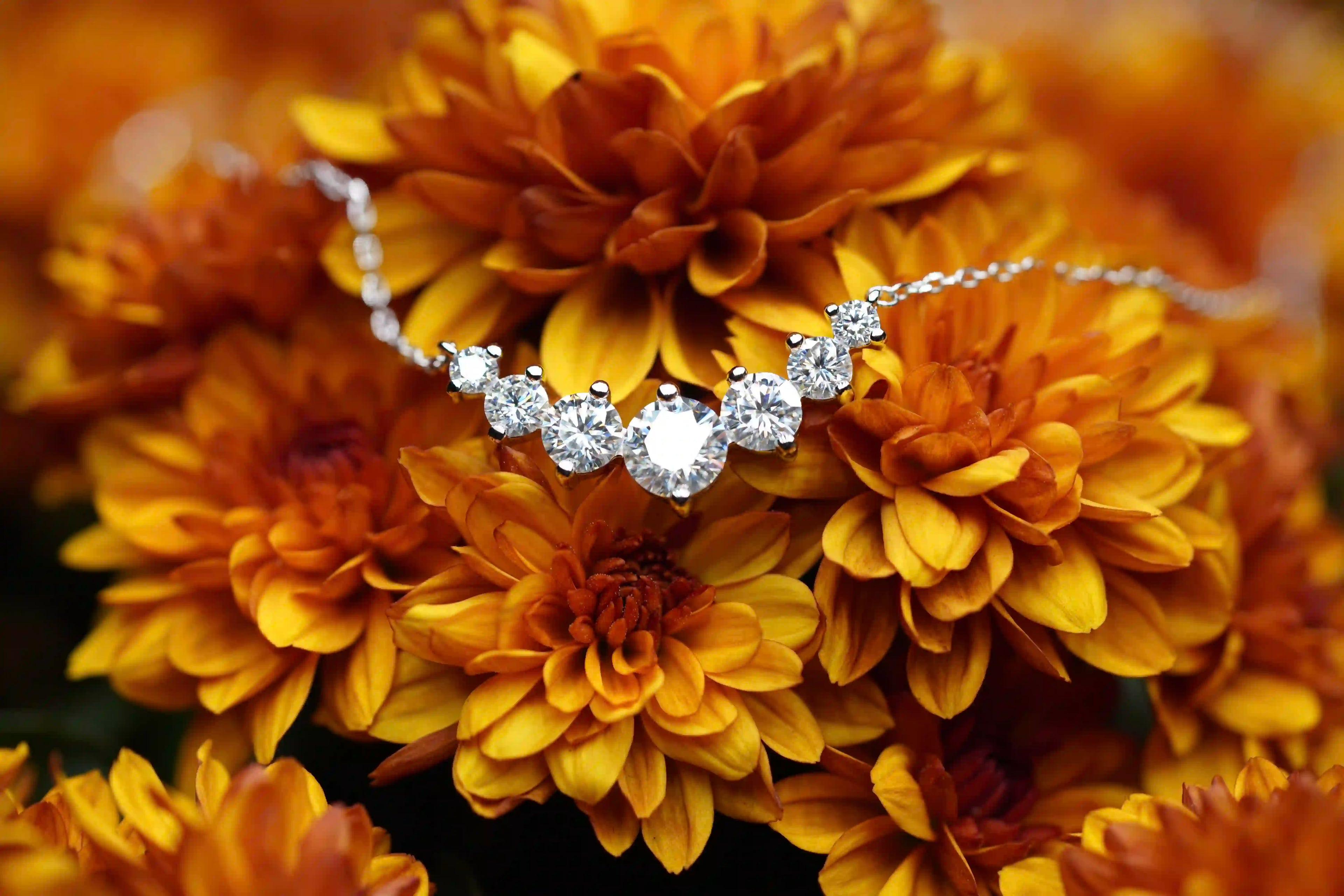 Moissanite Schmuck Kette aus Sterling Silber mir Moissanite Brillanten am Anhänger