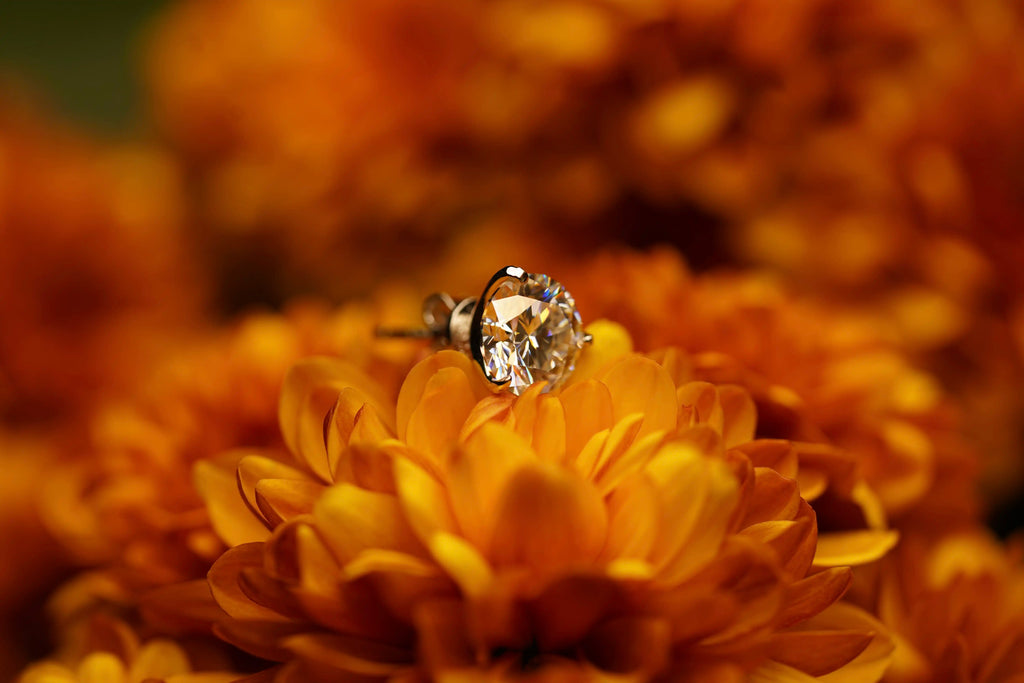 Moissanite Schmuck Ohrringe mit rundem Moissanite Schmuck Brillanten für Damen und Herren perfekt als Geschenk