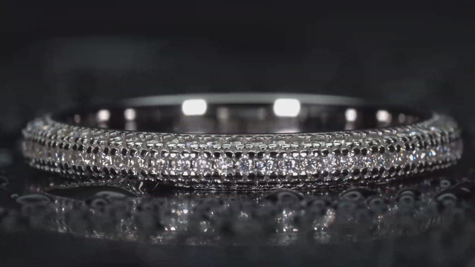 Echte Fotos – drehende Moissanite Kleeblatt Kette mit 4 Steinen, intensives Funkeln im echten Licht, sichtbar stärker als Diamant, 925 Silber